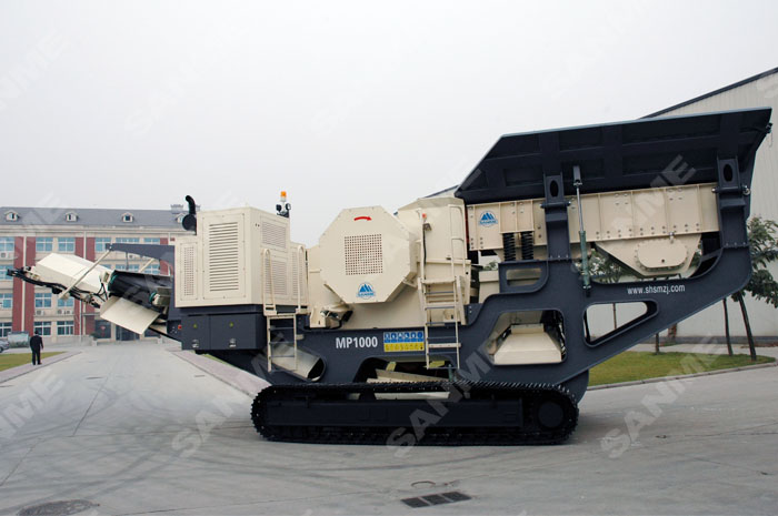 履帶式顎式移動(dòng)破碎站專破堅(jiān)硬、強(qiáng)磨蝕性物料