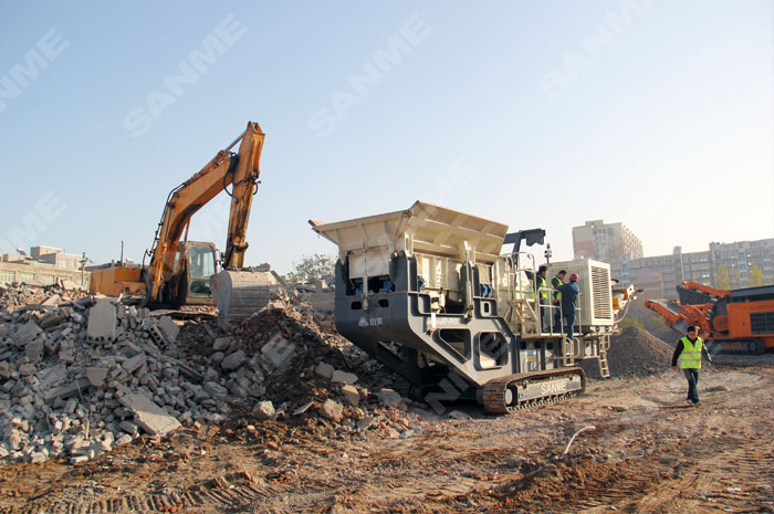 哪個(gè)移動(dòng)破碎站廠家好？看山美的！PP系列