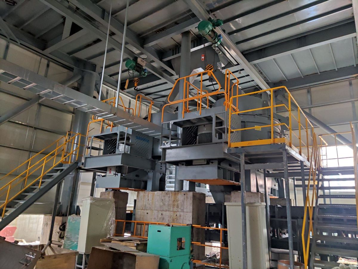 湖南常德澧縣S系列精品樓站式機(jī)制砂生產(chǎn)系統(tǒng)